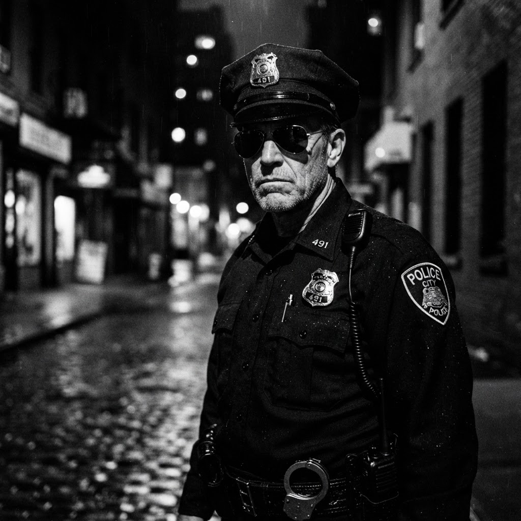 Police officer portrait